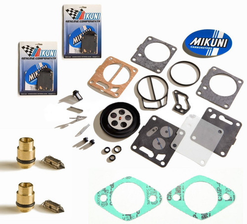 Sea Doo Dual Genuine Mikuni Carb Rebuild Kit Base Gasket & Needle